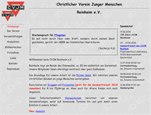 Tablet Screenshot of cvjm-reinheim.de